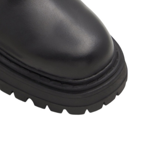 Aldo Black Chelsea Boot with Lug Sole - Picture 8 of 8